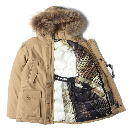 ラクーンファー フーデッド ダウンジャケット (NEW CAMPIGLIO 074421600-1054)