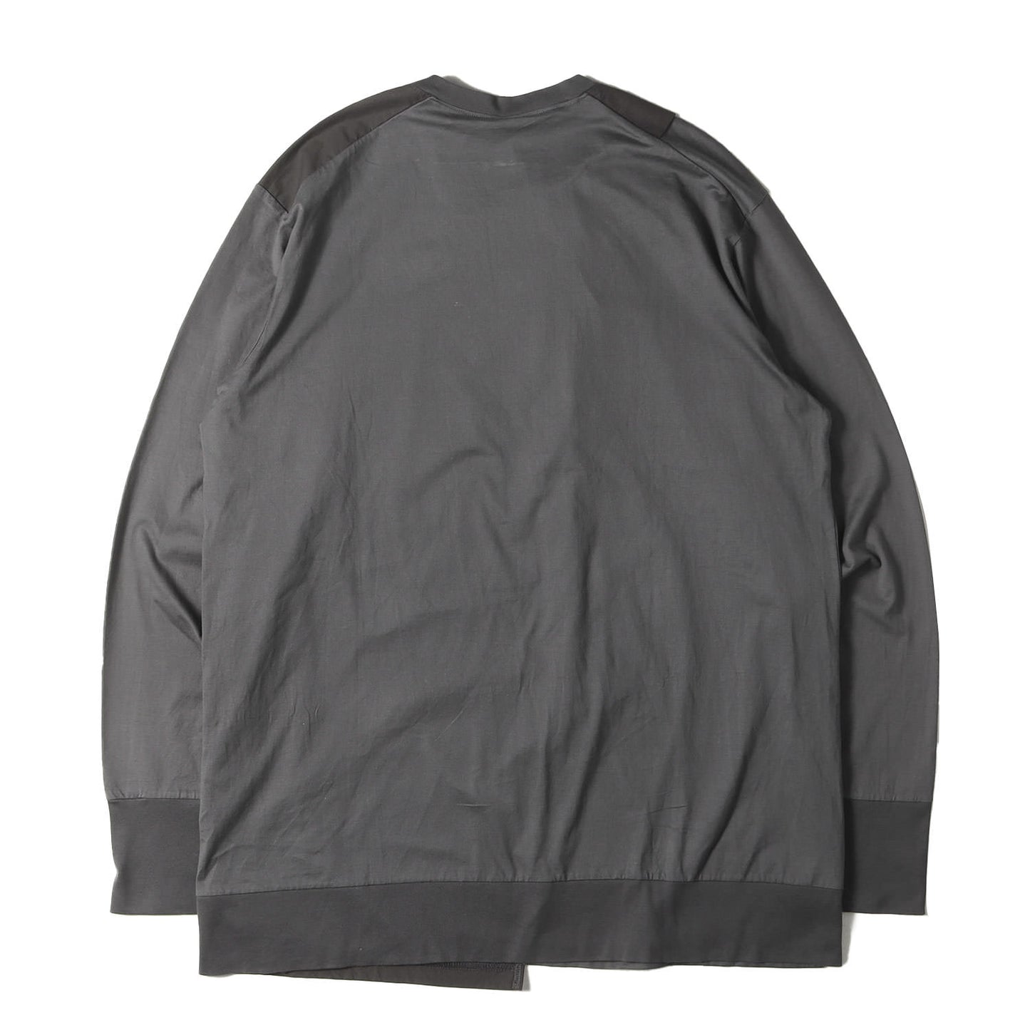 22AW 立体切替し クロス ロングスリーブ Tシャツ(CROSS JERSEY-T)
