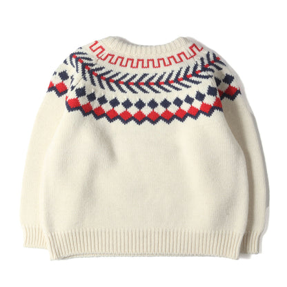 21AW フェアアイル ジャガード ローゲージ ニット セーター (2A38Q107O)