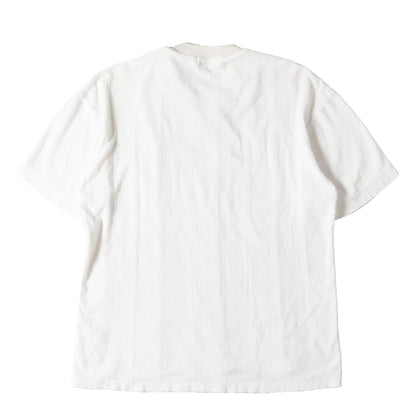 メッシュ マルチストライプ クレープ Tシャツ (ME01JK243)