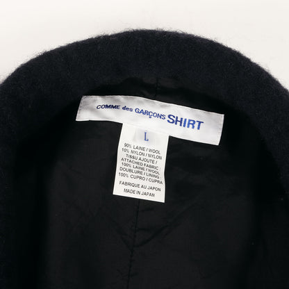 22AW タータンチェック クロス レイヤー ウール 縮絨 3B ブレザー (wool broadcloth plain × tartan wool broadcloth FJ-J002) / MADE IN JAPAN