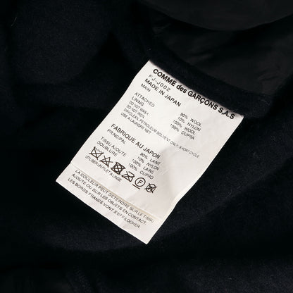 22AW タータンチェック クロス レイヤー ウール 縮絨 3B ブレザー (wool broadcloth plain × tartan wool broadcloth FJ-J002) / MADE IN JAPAN