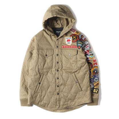 23AW マルチ ロゴ ワッペン フーデッド シャツ ジャケット (S74AM1402 S78210)