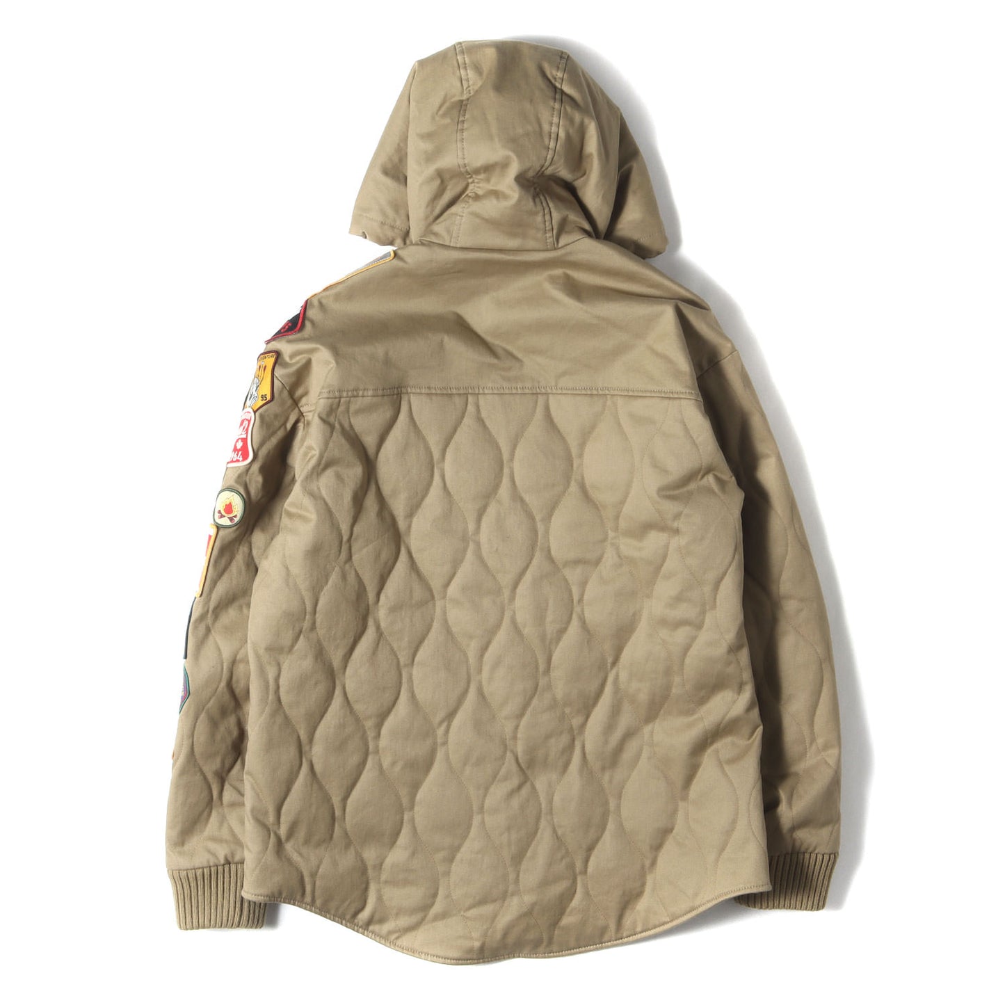 23AW マルチ ロゴ ワッペン フーデッド シャツ ジャケット (S74AM1402 S78210)