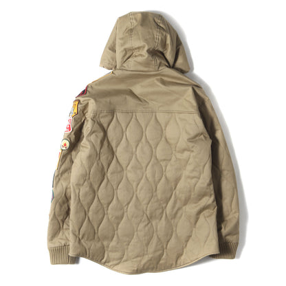 23AW マルチ ロゴ ワッペン フーデッド シャツ ジャケット (S74AM1402 S78210)
