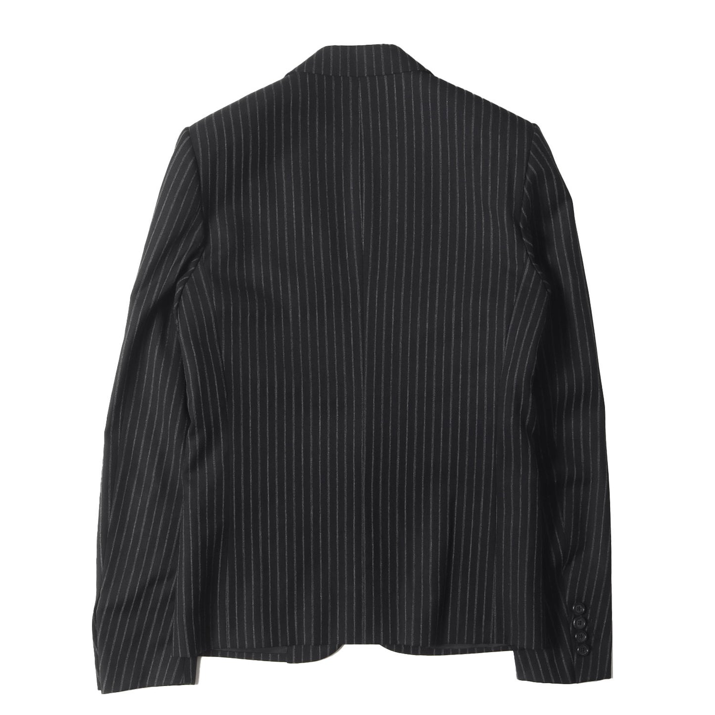 06AW These Grey Days 期 チョーク ストライプ ウール 1B テーラード ジャケット (6HH1021840)