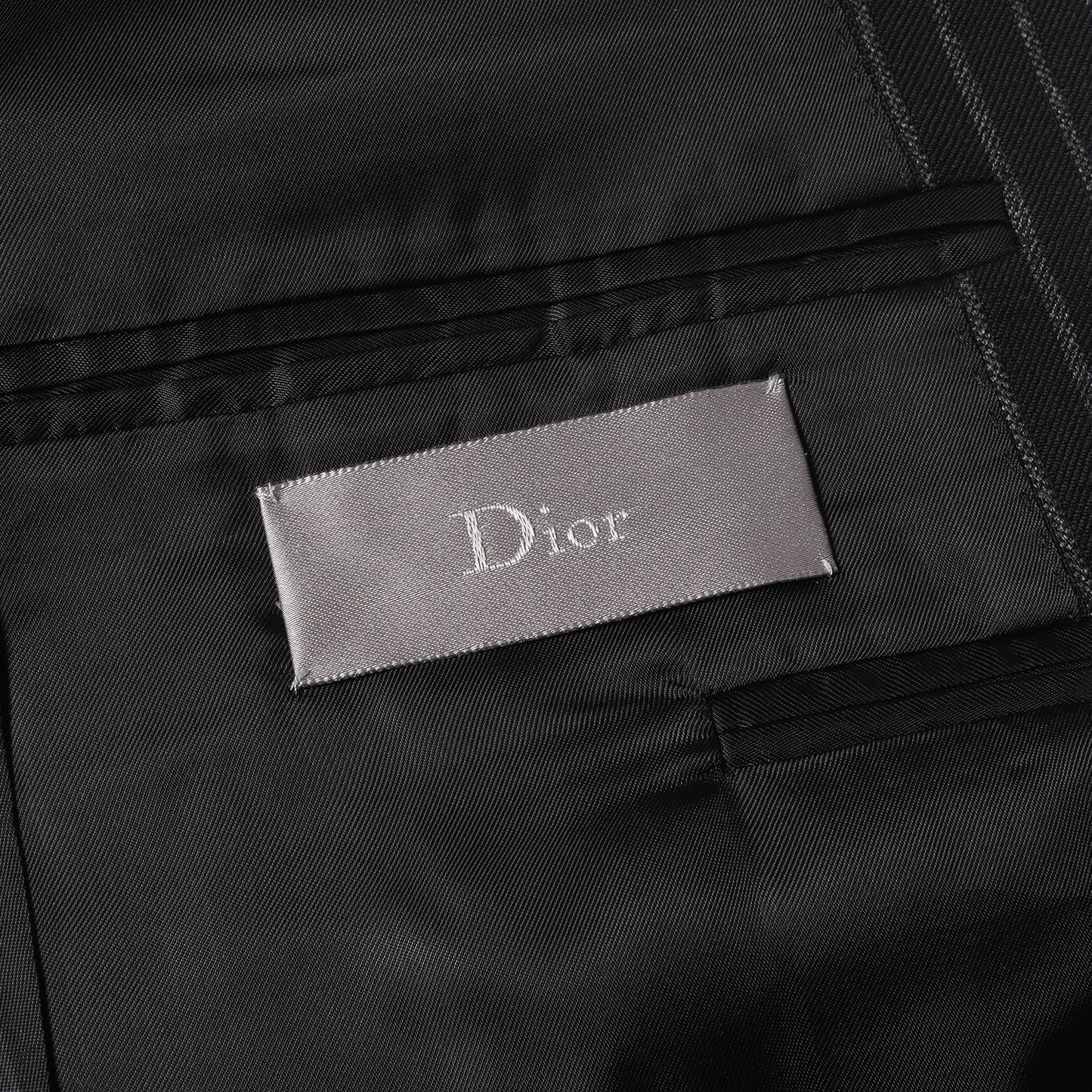 06AW These Grey Days 期 チョーク ストライプ ウール 1B テーラード ジャケット (6HH1021840)