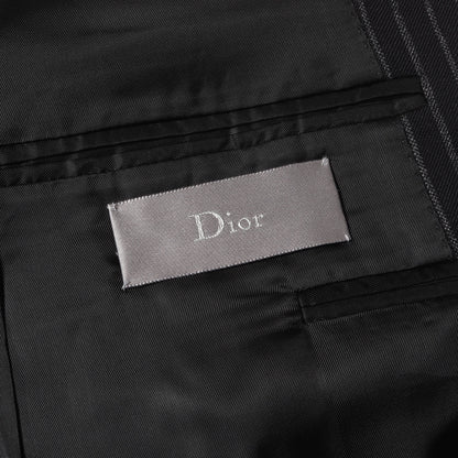 06AW These Grey Days 期 チョーク ストライプ ウール 1B テーラード ジャケット (6HH1021840)