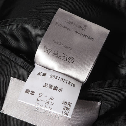 06AW These Grey Days 期 チョーク ストライプ ウール 1B テーラード ジャケット (6HH1021840)