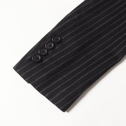 06AW These Grey Days 期 チョーク ストライプ ウール 1B テーラード ジャケット (6HH1021840)