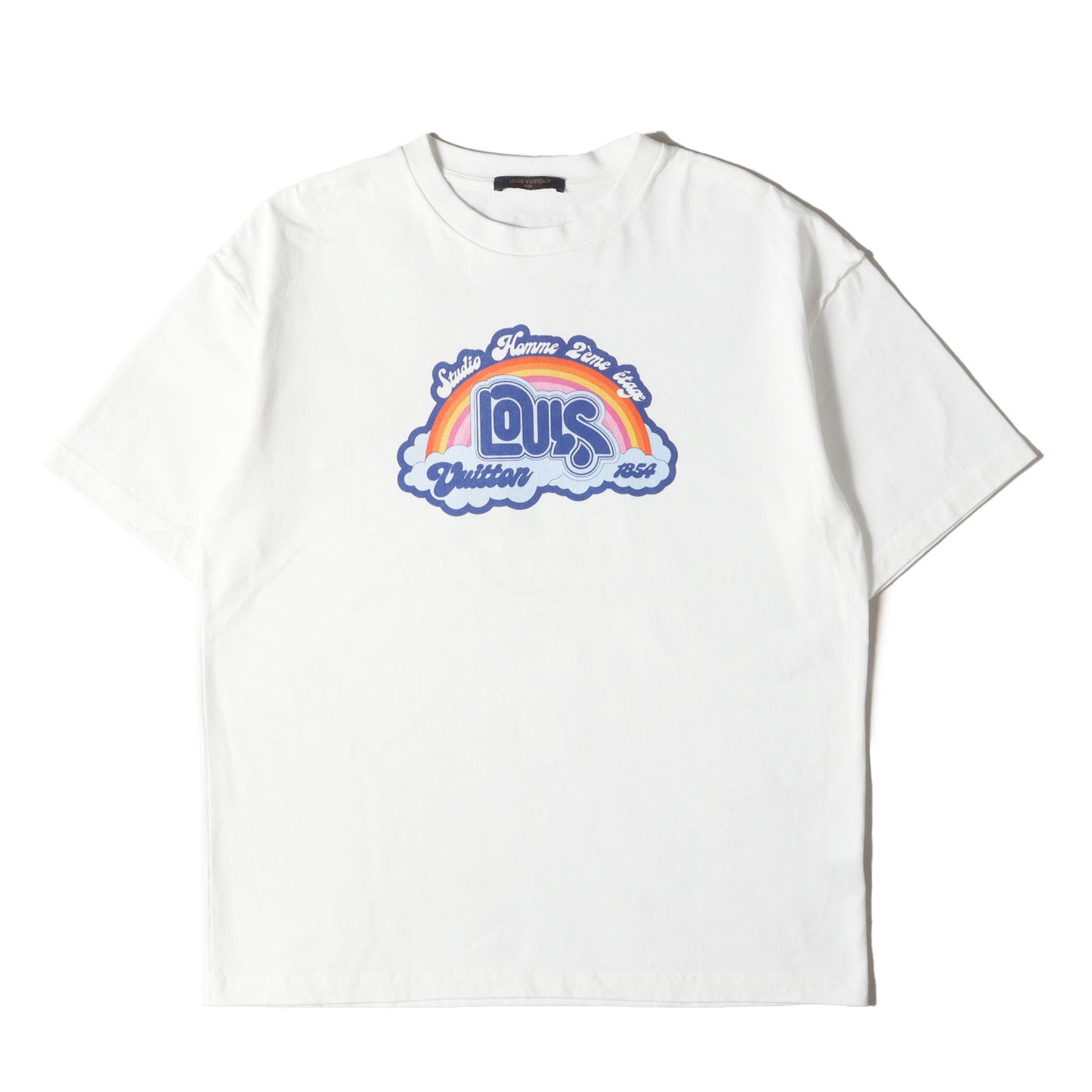 23SS レインボー ロゴ ヘビーウェイト Tシャツ (Rainbow Printed T-shirt 1AB4UT)
