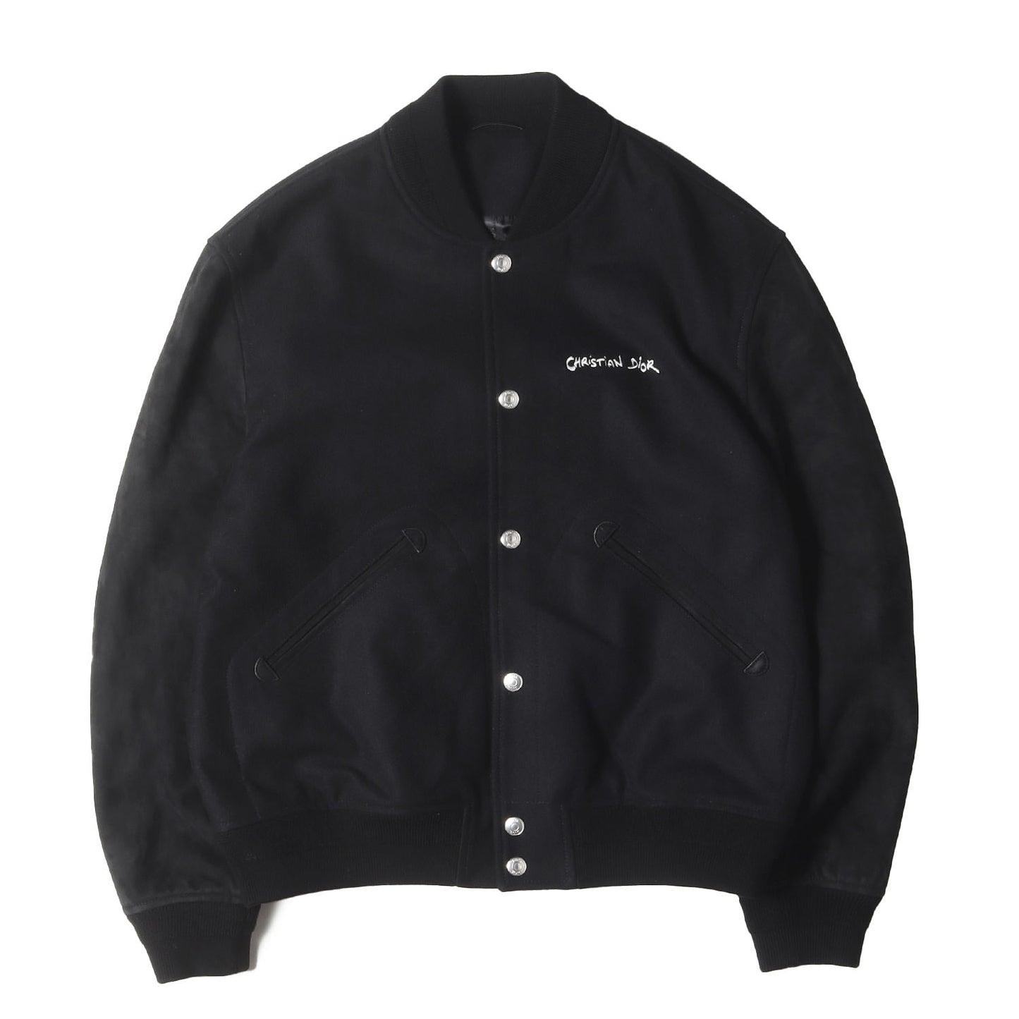 24SS ロゴ刺繍 メルトン バーシティー ジャケット (Tag Varsity Jacket 443L430A6105)