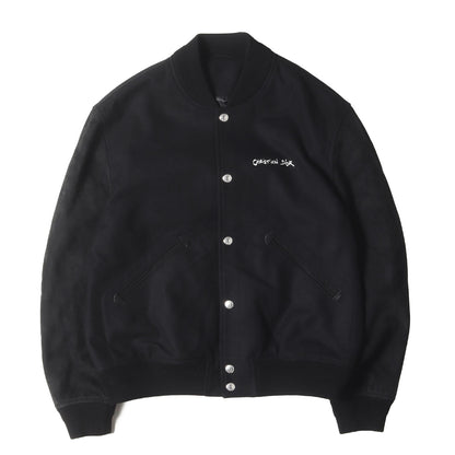 24SS ロゴ刺繍 メルトン バーシティー ジャケット (Tag Varsity Jacket 443L430A6105)