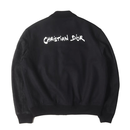 24SS ロゴ刺繍 メルトン バーシティー ジャケット (Tag Varsity Jacket 443L430A6105)