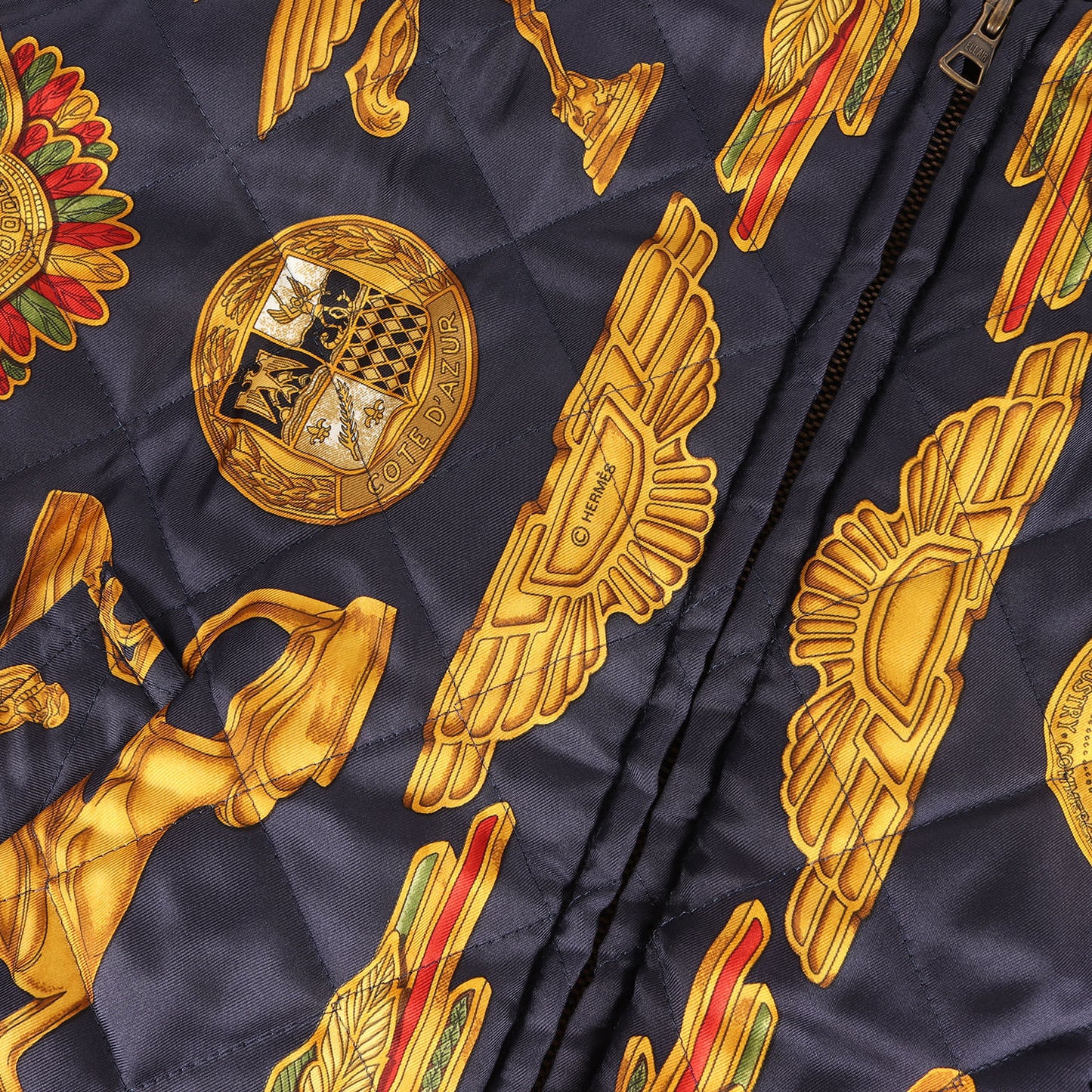 希少 ビッグサイズ 80s -90s リバーシブル シルク ボンバー ジャケット ブルゾン