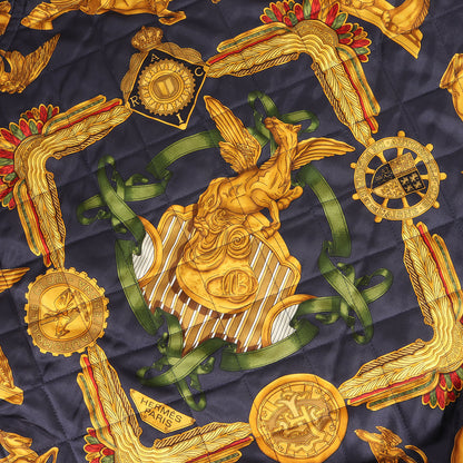 希少 ビッグサイズ 80s -90s リバーシブル シルク ボンバー ジャケット ブルゾン