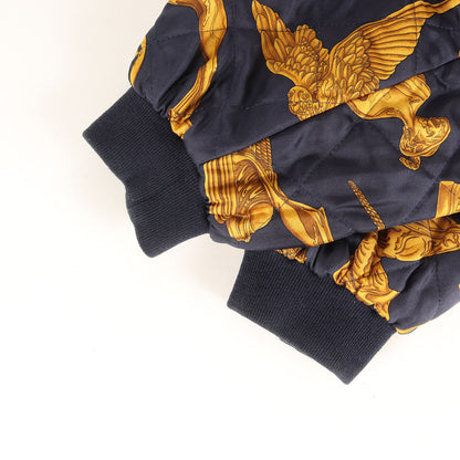 希少 ビッグサイズ 80s -90s リバーシブル シルク ボンバー ジャケット ブルゾン