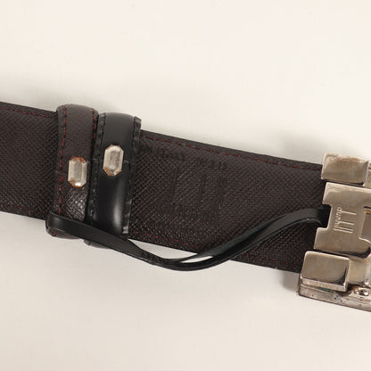 ロゴ スクエア バックル リバーシブル カウハイドレザー ベルト (BELT DOUBLE FRAME  LACQUER PALL BPB150A42) / MADE IN ITALY