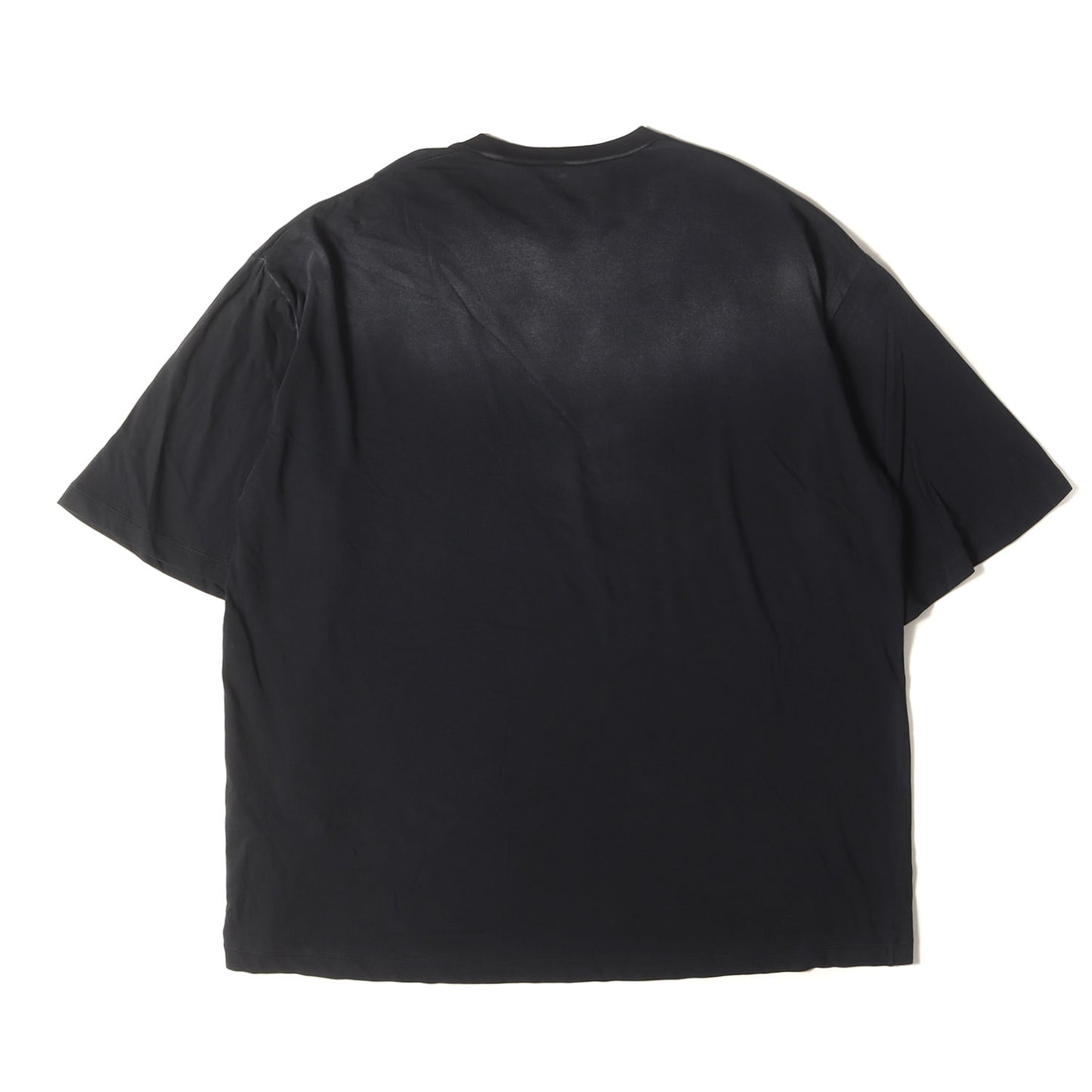 23SS フェード ヴィンテージ加工 グラフィック スカル ロゴ Tシャツ (F75GD0339 S21600)