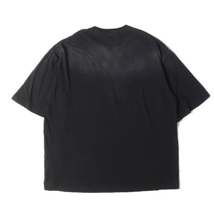 23SS フェード ヴィンテージ加工 グラフィック スカル ロゴ Tシャツ (F75GD0339 S21600)