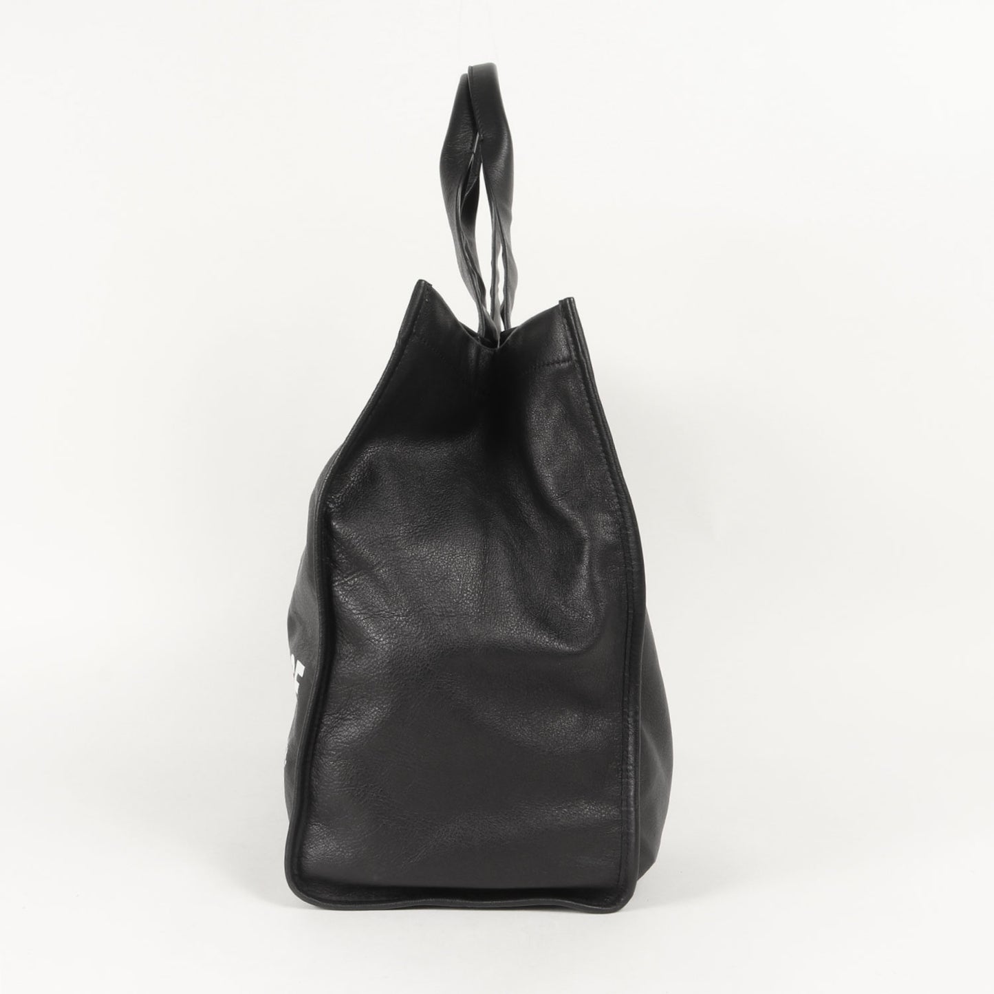 バッグインバッグポーチ付き ロゴ レザー ショルダー トートバッグ