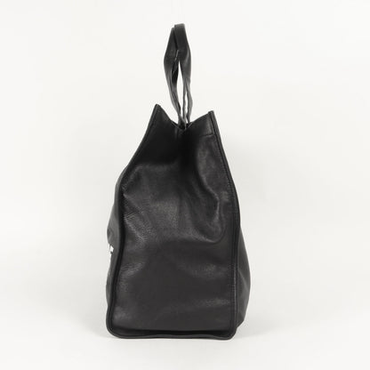 バッグインバッグポーチ付き ロゴ レザー ショルダー トートバッグ