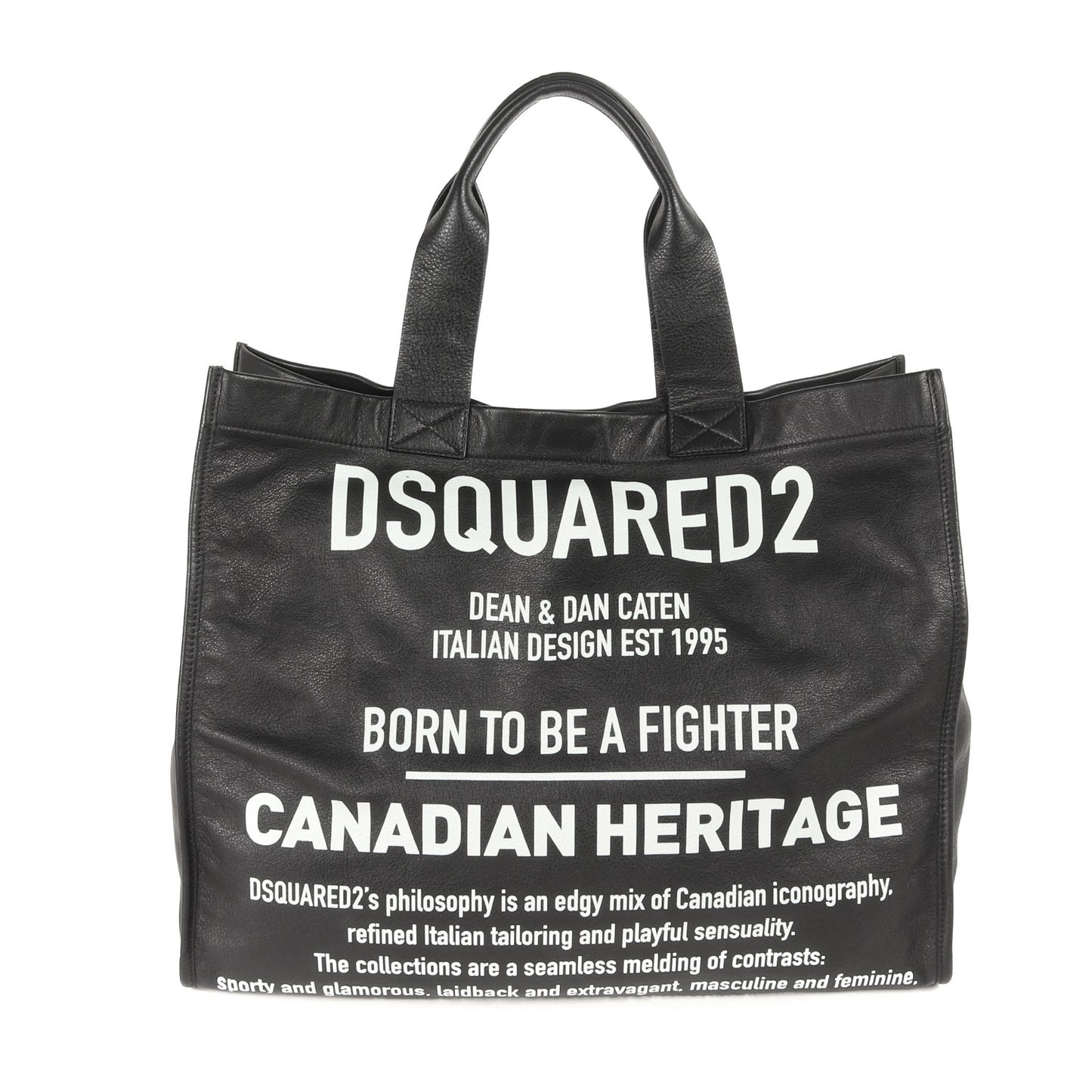 バッグインバッグポーチ付き ロゴ レザー ショルダー トートバッグ