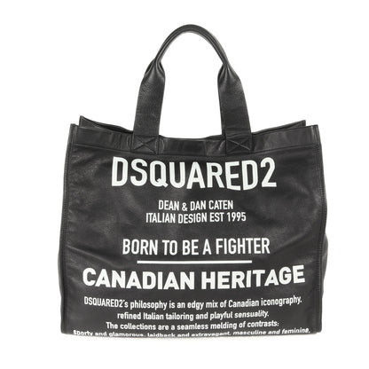 バッグインバッグポーチ付き ロゴ レザー ショルダー トートバッグ