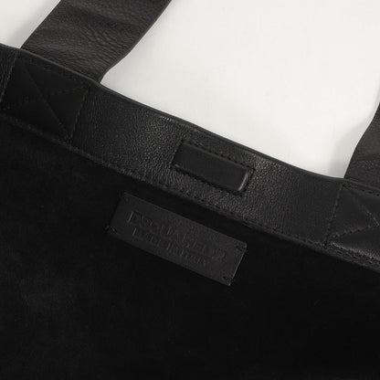 バッグインバッグポーチ付き ロゴ レザー ショルダー トートバッグ