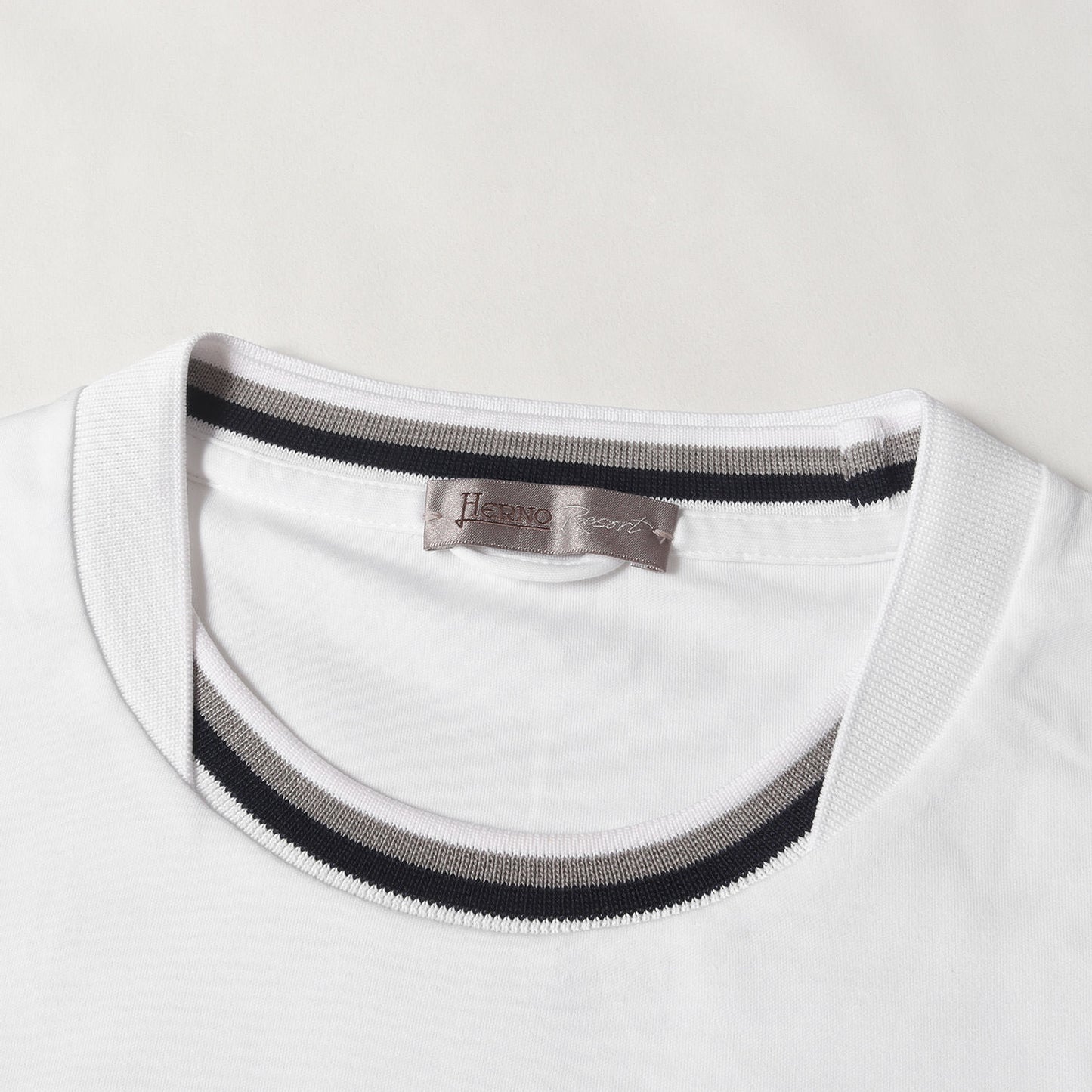 24AW コントラストカラー リブ ロングスリーブ Tシャツ (JG00040UR-52052-1000) / Resort
