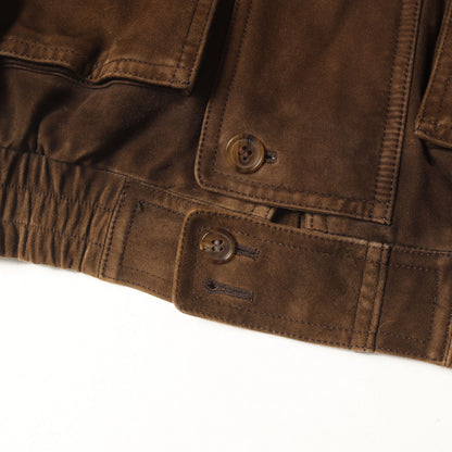 シープスウェード ジップアップ ブルゾン / MONSIEUR