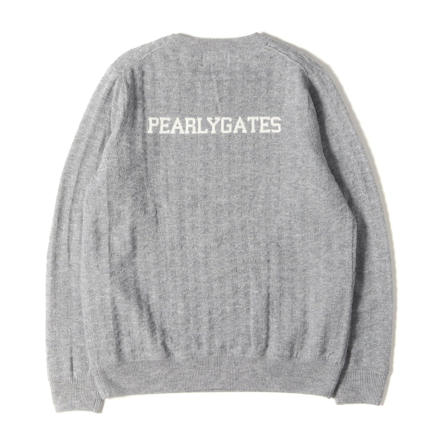 23AW ロゴ ワッペン 刺繍 ウール ニット セーター (055-3270152)