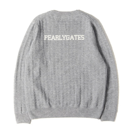 23AW ロゴ ワッペン 刺繍 ウール ニット セーター (055-3270152)