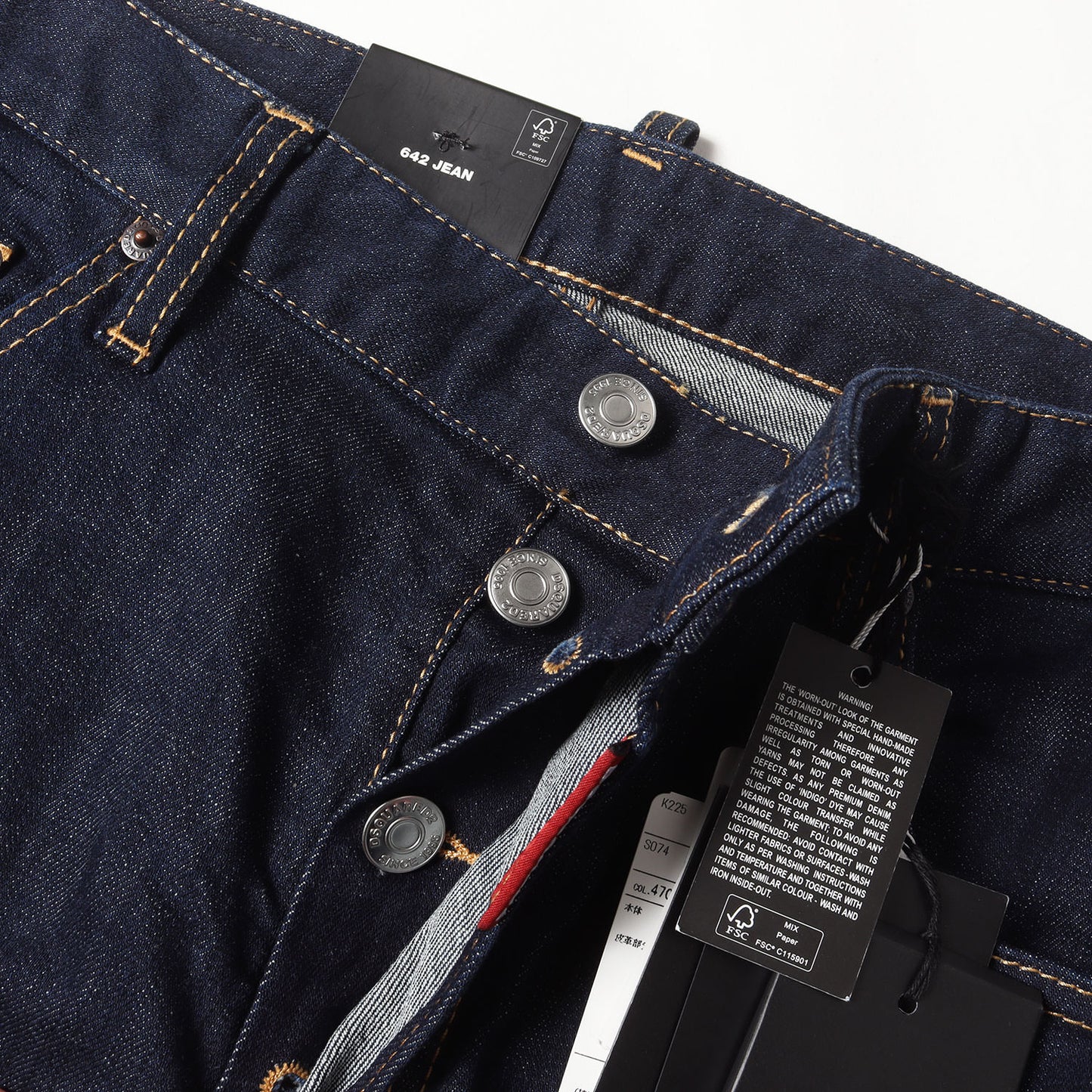 24AW リジッド ストレッチ デニム パンツ (642 Jean S74LB1421 S30664)