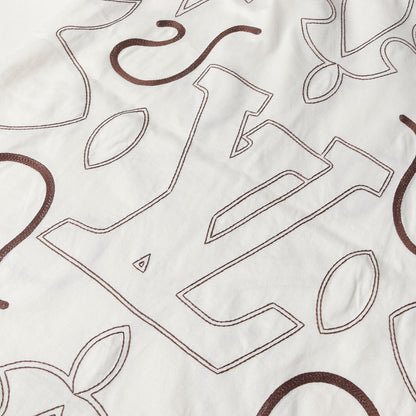 24AW LV アラベスク モチーフ ロゴ 刺繍 Tシャツ (1AFWVN)