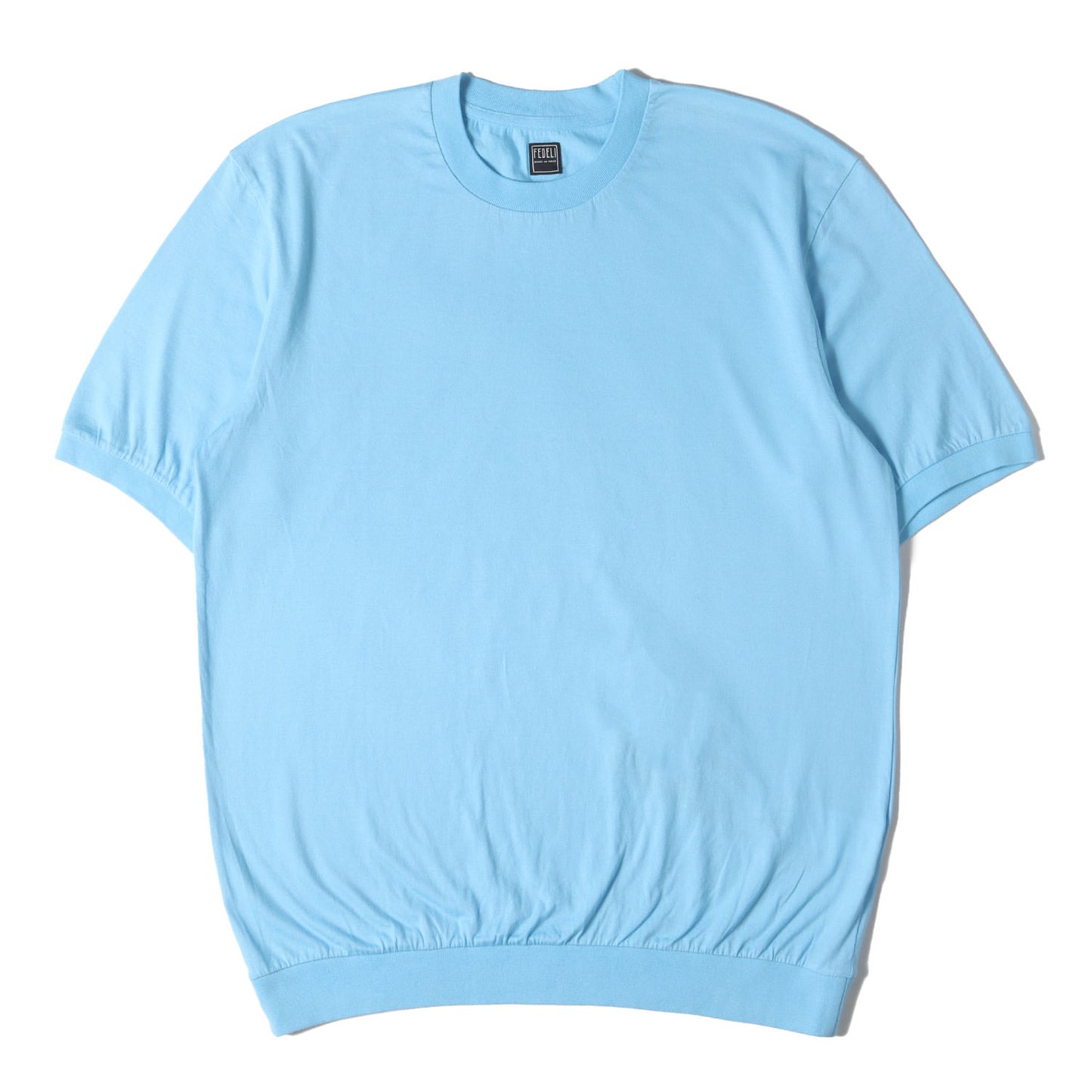 ヘムリブ プレーン ソリッド Tシャツ (ABE MM BH GIZA JERSEY) / MADE IN ITALY