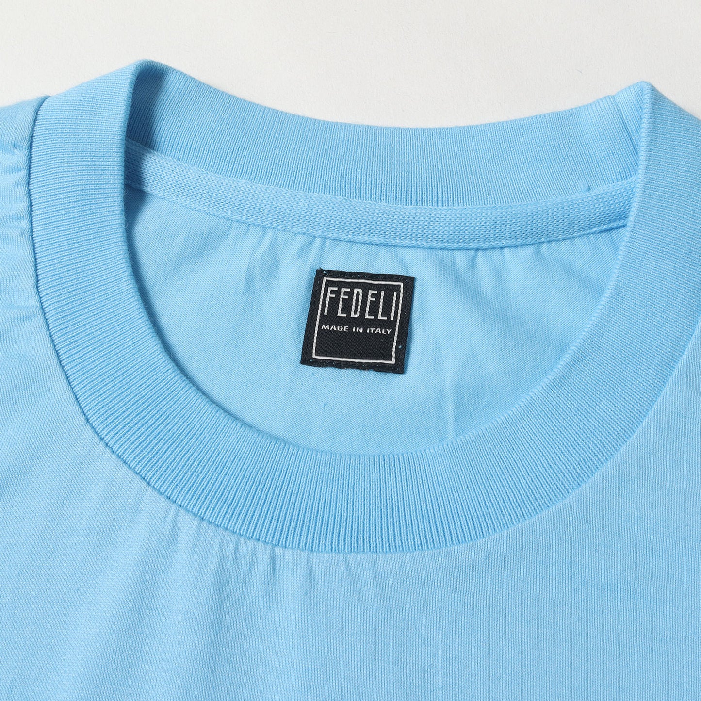 ヘムリブ プレーン ソリッド Tシャツ (ABE MM BH GIZA JERSEY) / MADE IN ITALY