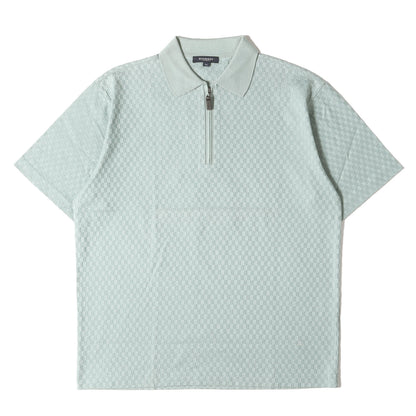 コットンニット ジップアップ ポロシャツ / MADE IN JAPAN