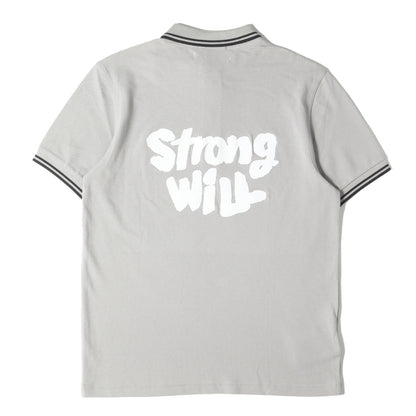 25SS × FRED PERRY バック スローガン メッセージ ロゴ 鹿の子 ポロシャツ (FO-T502)