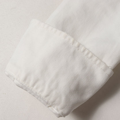 ダメージ加工 ウエストシェイプ ホワイトデニム ウエスタン シャツ