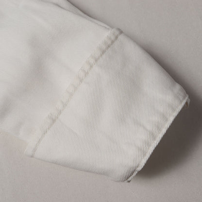 ダメージ加工 ウエストシェイプ ホワイトデニム ウエスタン シャツ