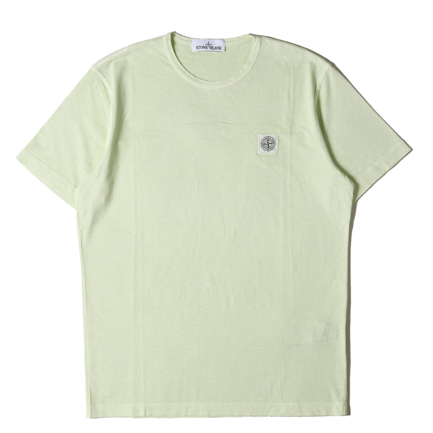 ガーメントダイ加工 ワンポイント コンパスパッチ バインダーネック Tシャツ (661522357)