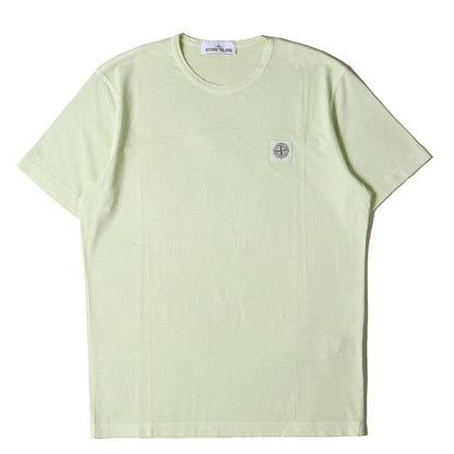 ガーメントダイ加工 ワンポイント コンパスパッチ バインダーネック Tシャツ (661522357)