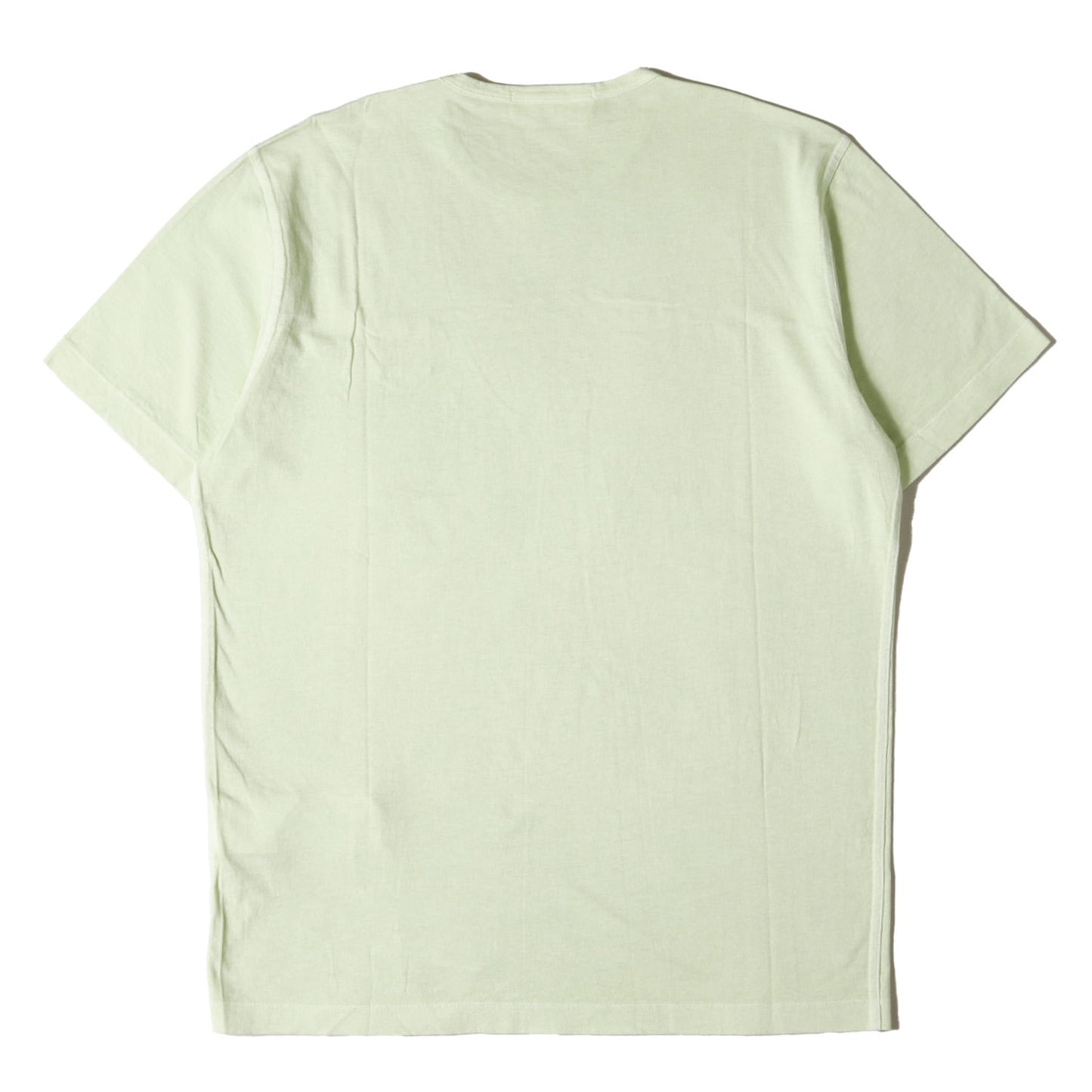ガーメントダイ加工 ワンポイント コンパスパッチ バインダーネック Tシャツ (661522357)
