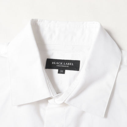 ワンポイント CBエンブレム 刺繍 ブロード ドレス シャツ / コンバーチブルカフス