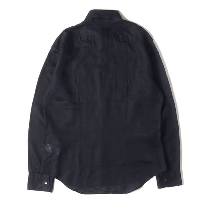 ボタンダウン リネン ドレス シャツ (133620 C308) / コンバーチブルカフス PS MADE IN JAPAN