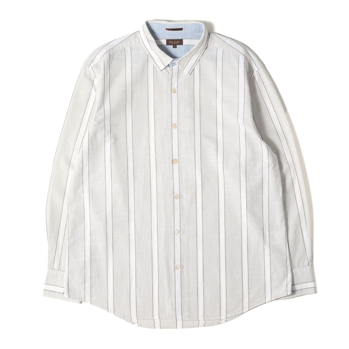 ストライプ シャンブレー ドレス シャツ (124371 281) / COLLECTION MADE IN JAPAN