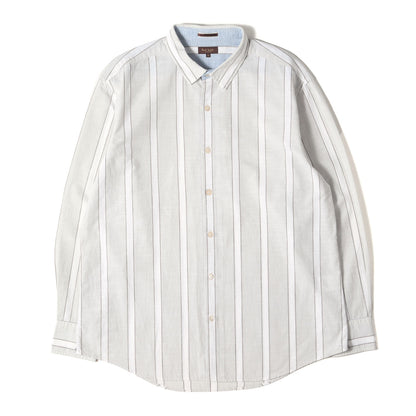 ストライプ シャンブレー ドレス シャツ (124371 281) / COLLECTION MADE IN JAPAN