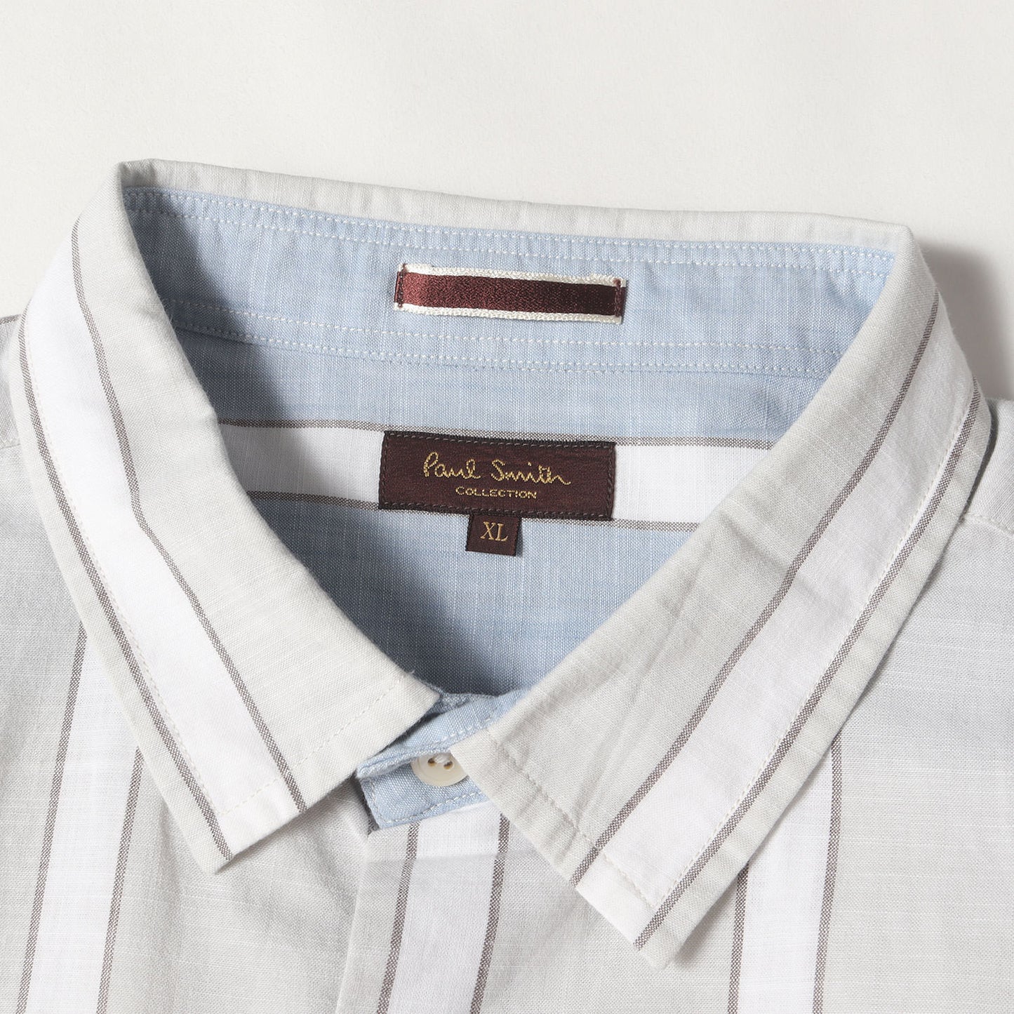 ストライプ シャンブレー ドレス シャツ (124371 281) / COLLECTION MADE IN JAPAN