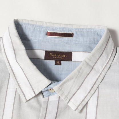 ストライプ シャンブレー ドレス シャツ (124371 281) / COLLECTION MADE IN JAPAN